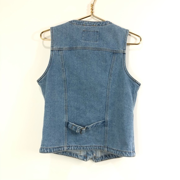 Vintage Denim Jean Vest - Picture 3 of 4